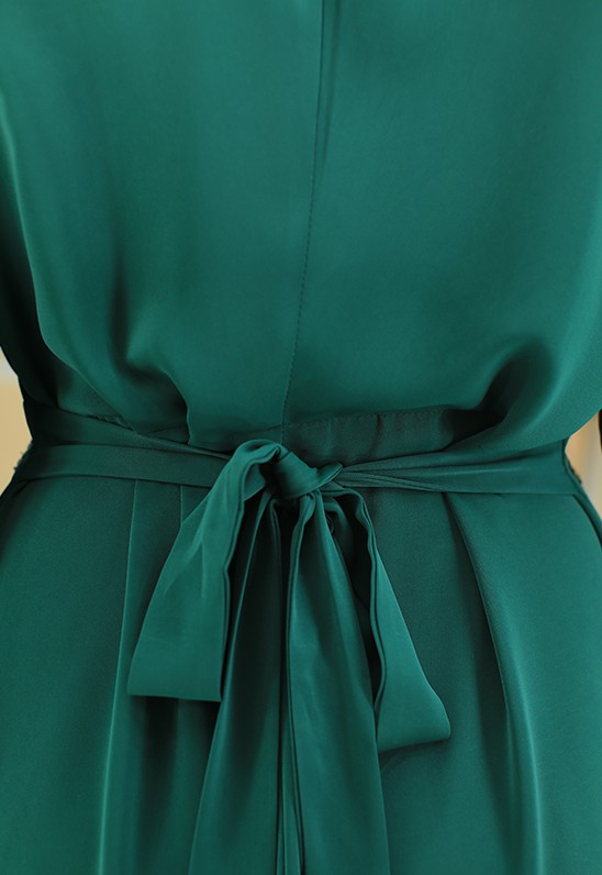 Платье  "Джуди" (т.-зелёный) оптом