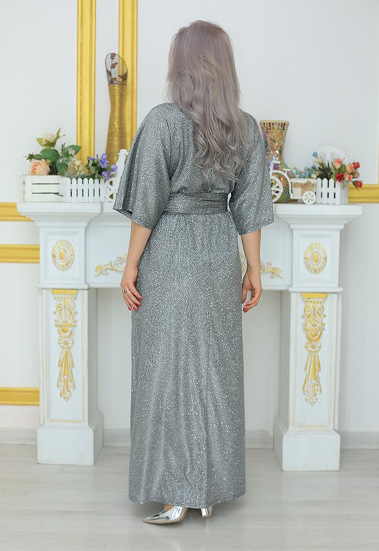 Платье "Лидия" хмлн (серебро) оптом
