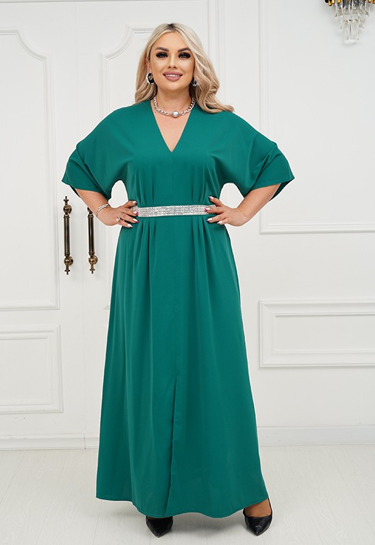 Платье "Джуди" (зелёный ультрамариновый) оптом
