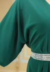 Платье  "Джуди" (т.-зелёный) оптом