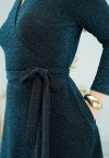 Платье "Джессика" (чёрный голубой) оптом